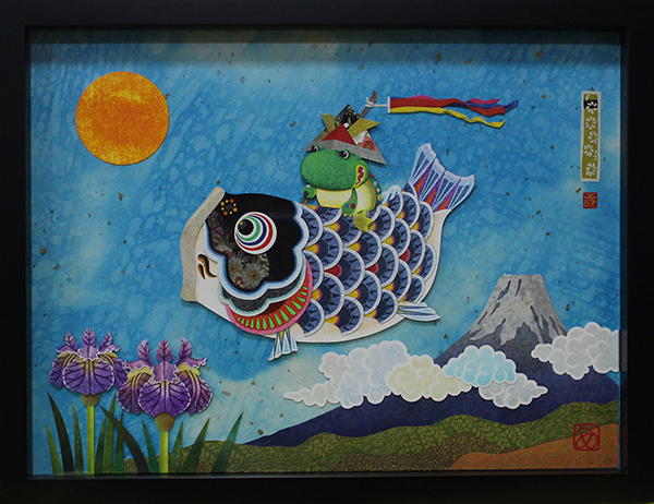 色紙絵　中村如遊氏作　時代 二代歌川国貞「自筆三十六句合 中村芝翫」慶応元年【浮世絵