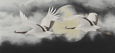 恵風】鑑定済み 日本絵画 絹谷香菜子先生 版画 255/600 直筆